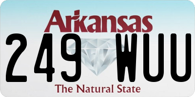 AR license plate 249WUU