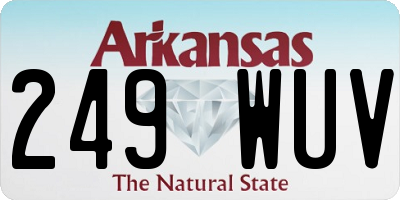 AR license plate 249WUV