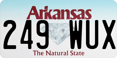 AR license plate 249WUX