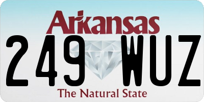 AR license plate 249WUZ