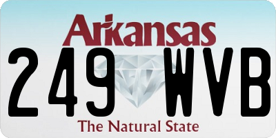 AR license plate 249WVB