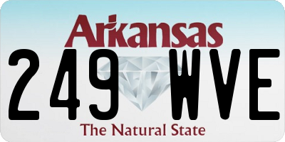 AR license plate 249WVE