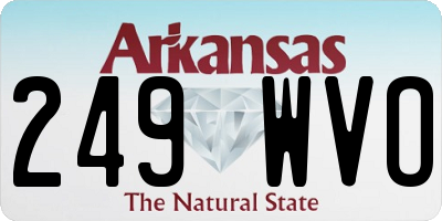 AR license plate 249WVO