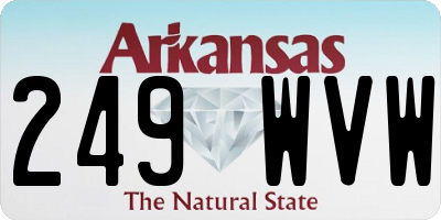 AR license plate 249WVW