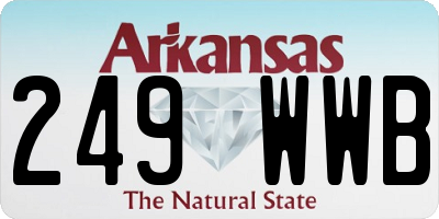 AR license plate 249WWB