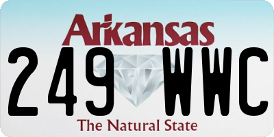 AR license plate 249WWC