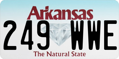 AR license plate 249WWE