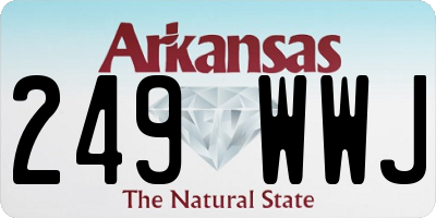 AR license plate 249WWJ