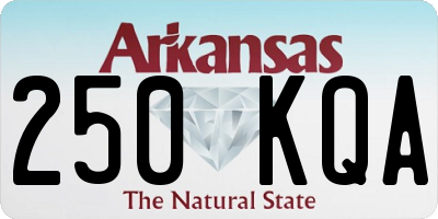 AR license plate 250KQA