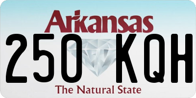 AR license plate 250KQH