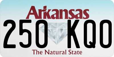 AR license plate 250KQO