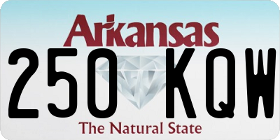 AR license plate 250KQW