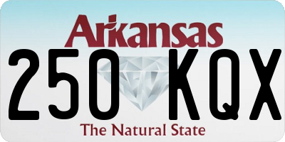 AR license plate 250KQX