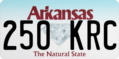 AR license plate 250KRC