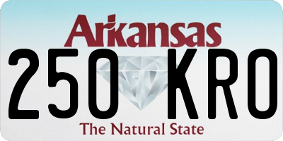 AR license plate 250KRO