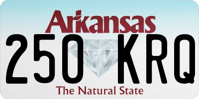 AR license plate 250KRQ