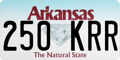 AR license plate 250KRR