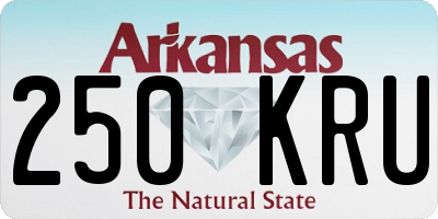 AR license plate 250KRU