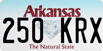 AR license plate 250KRX