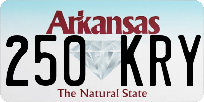AR license plate 250KRY