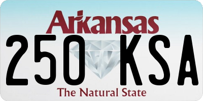 AR license plate 250KSA