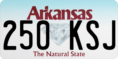 AR license plate 250KSJ