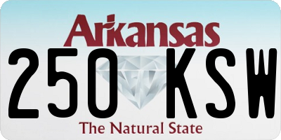 AR license plate 250KSW
