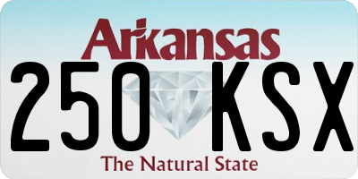 AR license plate 250KSX