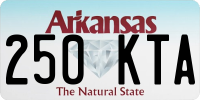 AR license plate 250KTA