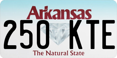 AR license plate 250KTE