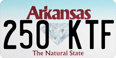 AR license plate 250KTF