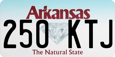 AR license plate 250KTJ