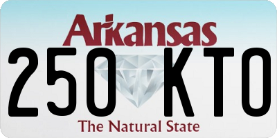 AR license plate 250KTO