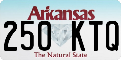 AR license plate 250KTQ