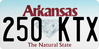 AR license plate 250KTX
