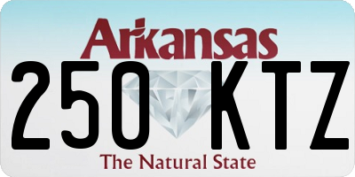 AR license plate 250KTZ