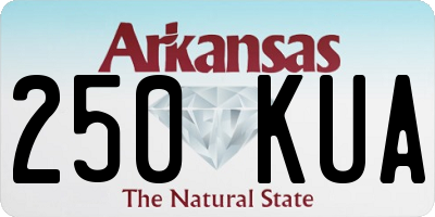 AR license plate 250KUA