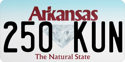 AR license plate 250KUN