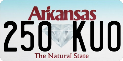 AR license plate 250KUO
