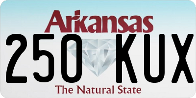 AR license plate 250KUX