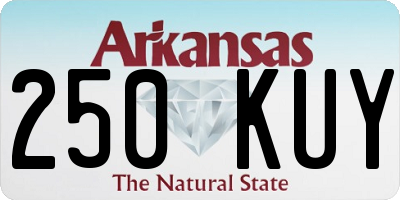 AR license plate 250KUY