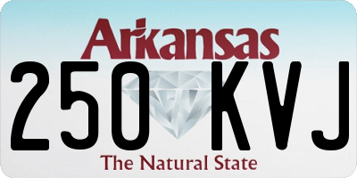 AR license plate 250KVJ