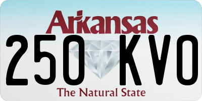 AR license plate 250KVO