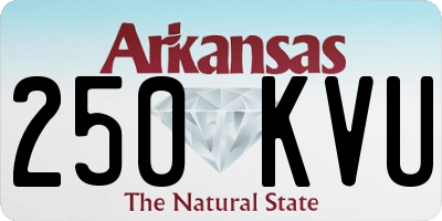 AR license plate 250KVU