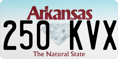 AR license plate 250KVX