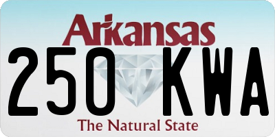 AR license plate 250KWA
