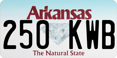 AR license plate 250KWB