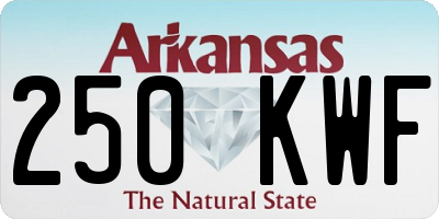 AR license plate 250KWF