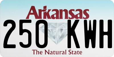 AR license plate 250KWH