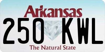 AR license plate 250KWL